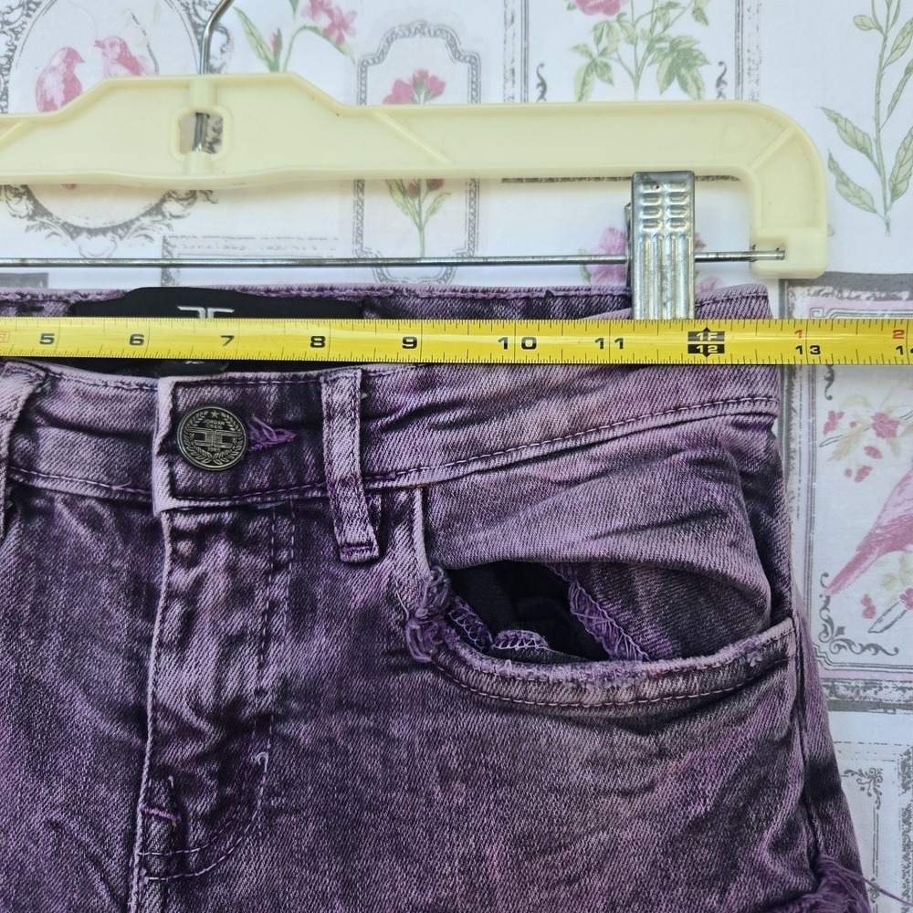Jordan Craig Legacy Edition Kids Stacked Jeans Purple Distressed Size 10 - Picture 7 of 9